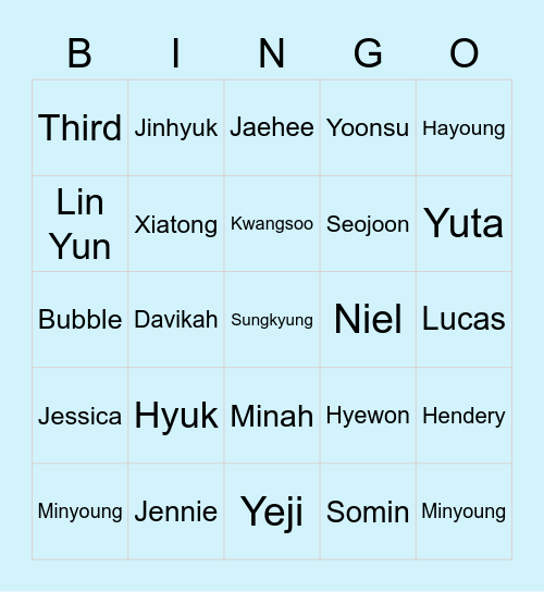 LINYUN96FC Bingo Card