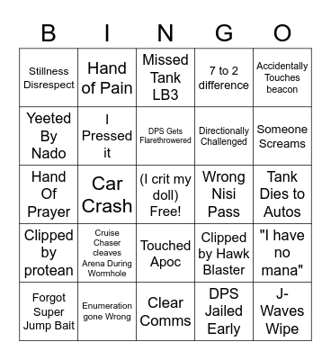 TEA Bingo Card