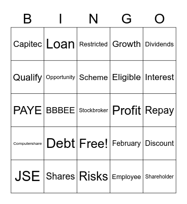 Employee Empowerment Bingo Card