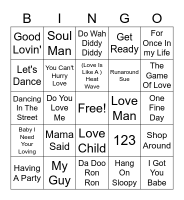 CJ's #3 Bingo Card