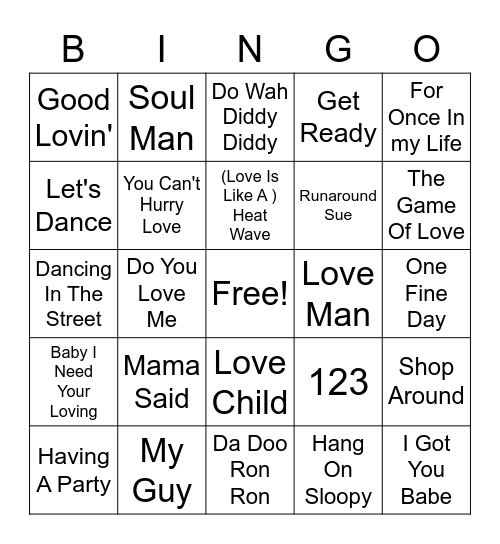 CJ's #3 Bingo Card