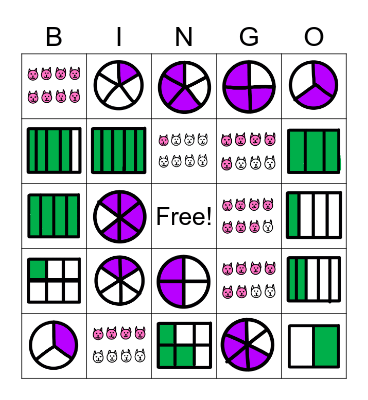 Fraction Bingo Card