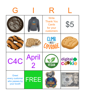 Cookies 2022 Bingo Card