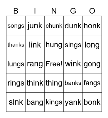 GLUED SOUNDS Bingo Card