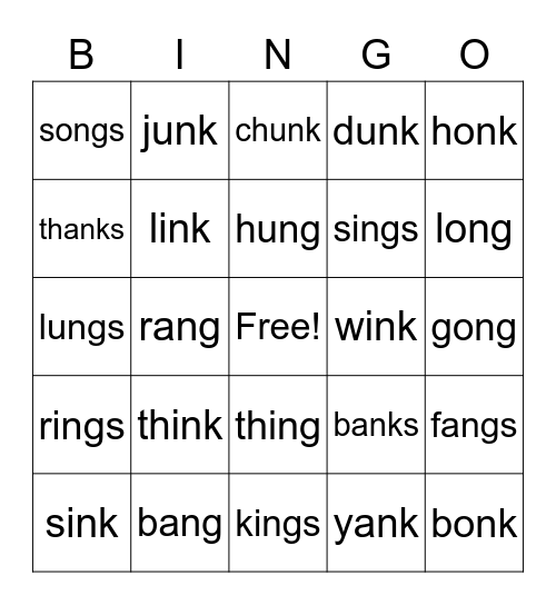 GLUED SOUNDS Bingo Card