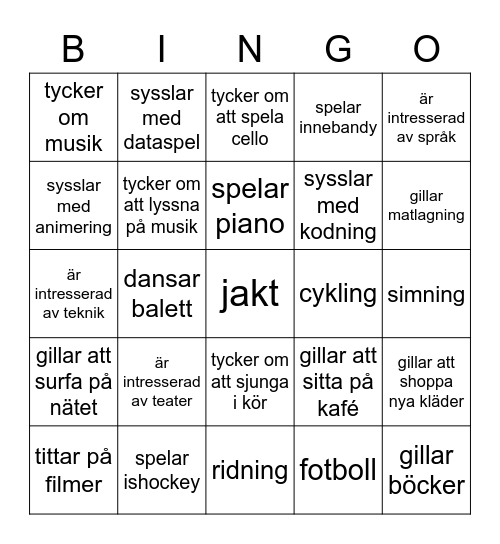 Hallonbåt 3-4: Bildlexikon 2 Bingo Card