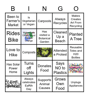 Save The World Human Bingo Card