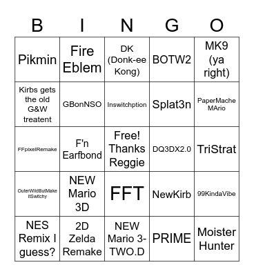 DIRECTO BINGO Card