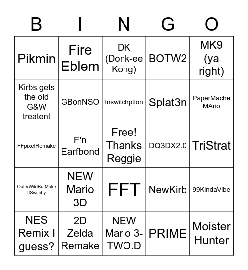 DIRECTO BINGO Card
