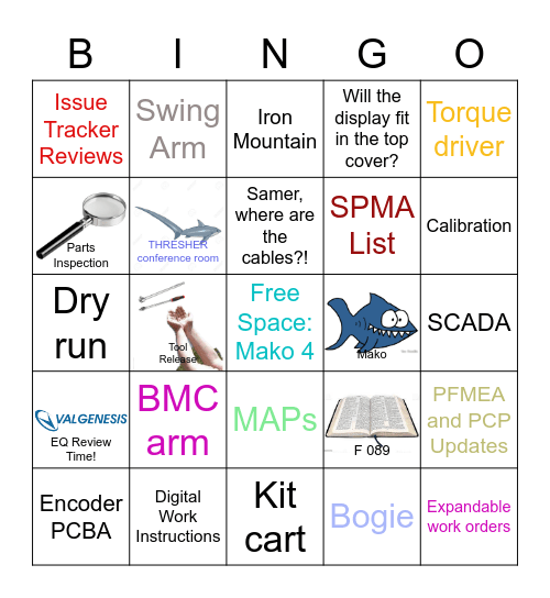 MAKO 4 BINGO Card