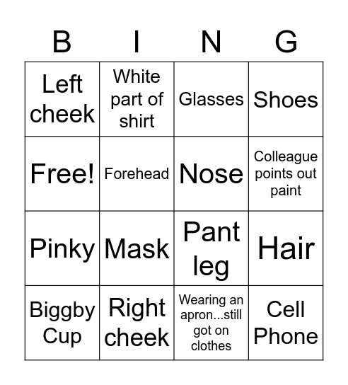 Art Teacher Bingo Card