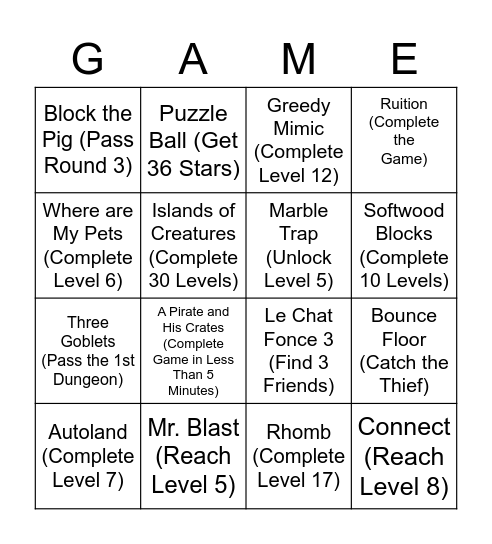 Chromebook Game Bingo 2/8/22 Bingo Card