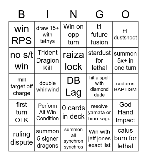 Edison Format Bingo Card