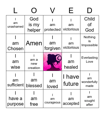 Affirmation BINGO Card