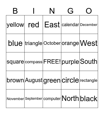 Camp Can-Do Bingo Card