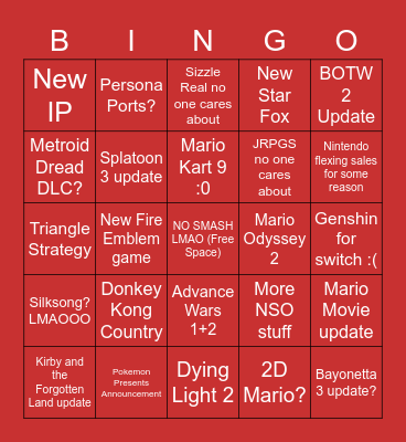 DIRECT BINGO Card