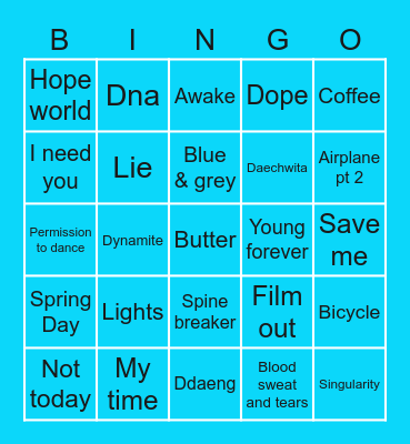 @sfries131 Bingo Card