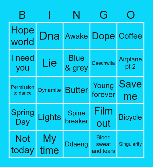 @sfries131 Bingo Card