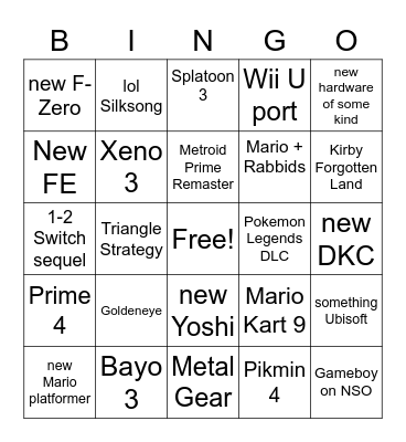 Direct Bingo Card