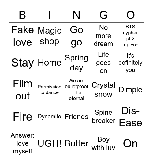 @DivyanshiBisht7 Bingo Card
