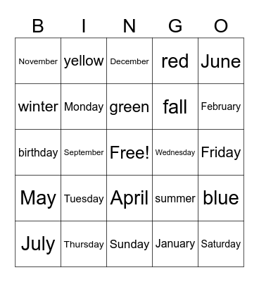 FTK Bingo Card