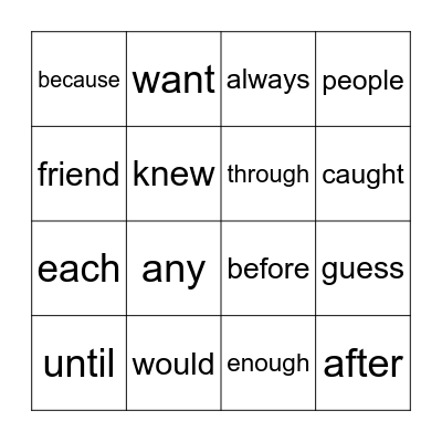 Bingo Card