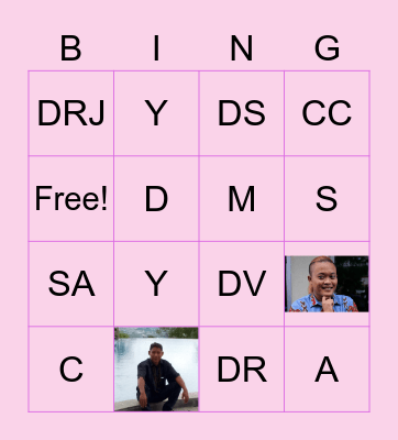 BUCIN Bingo Card