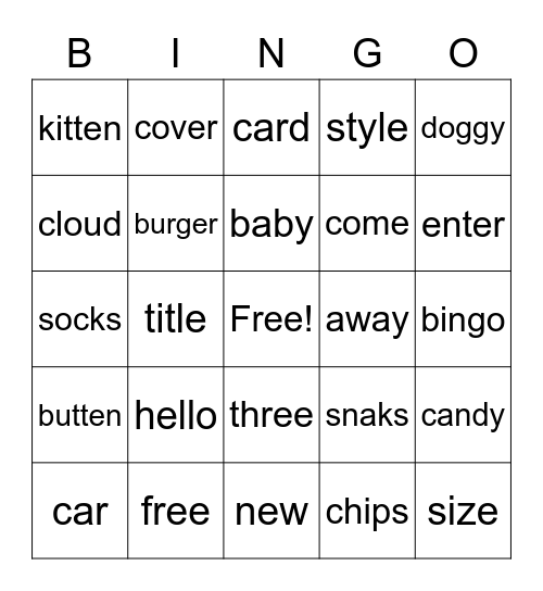 alisa🤗🤗 Bingo Card