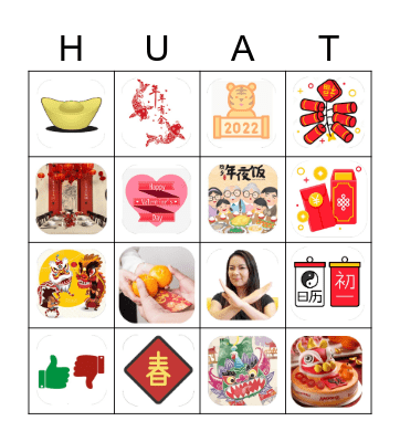CNY Tiger 2022 Bingo Card