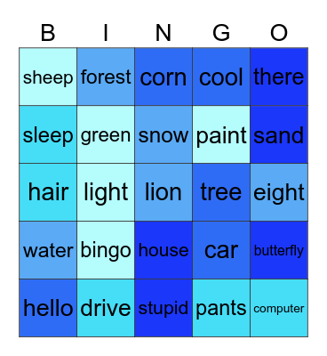 maria Bingo Card