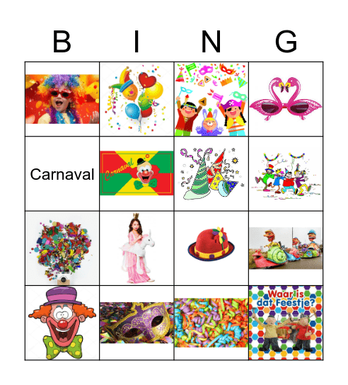 carnaval bingo Card