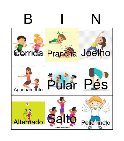 Bingo de atividades Bingo Card