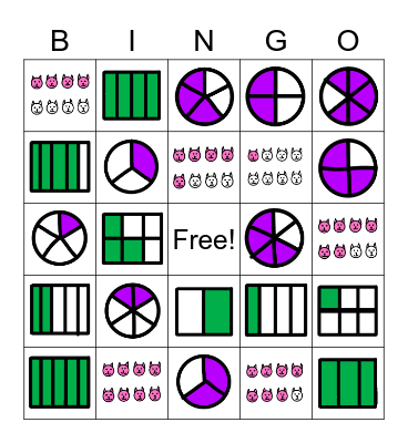 Fraction Bingo Card