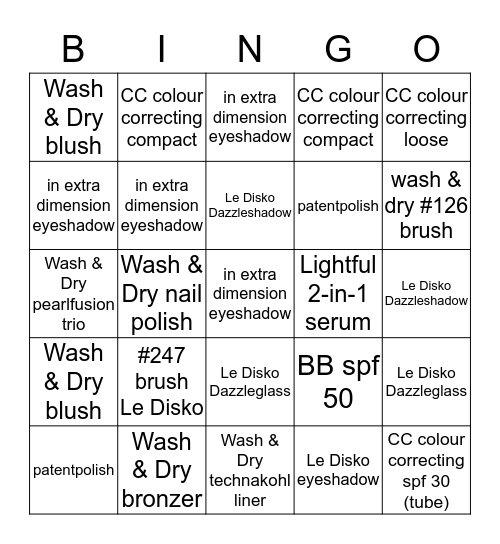 MAC BINGO JULY 2015 Bingo Card