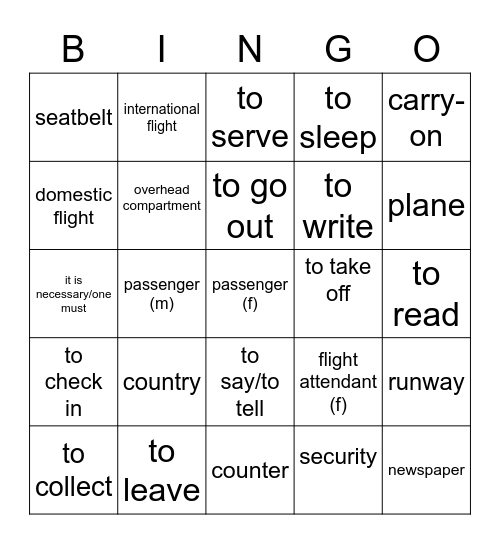 Ch 8/9 L 2 Vocab Bingo Card