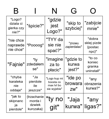 Fizzu LOST ARK Bingo Card