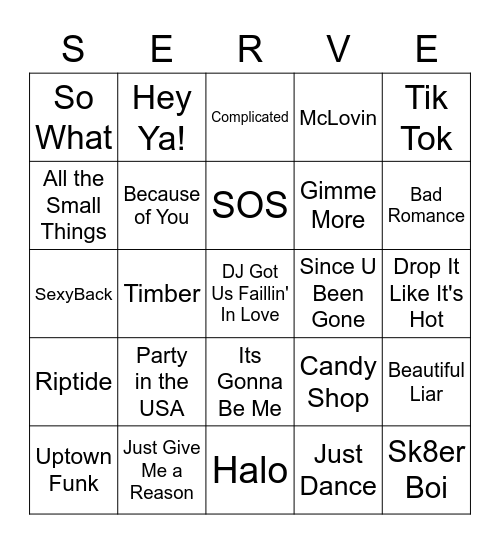 PLAYERS BINGO LOCO Bingo Card