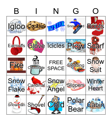 Winter Bingo Card