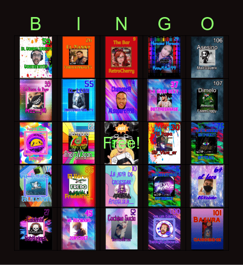 Twitch Bingo - Loteria Bingo Card