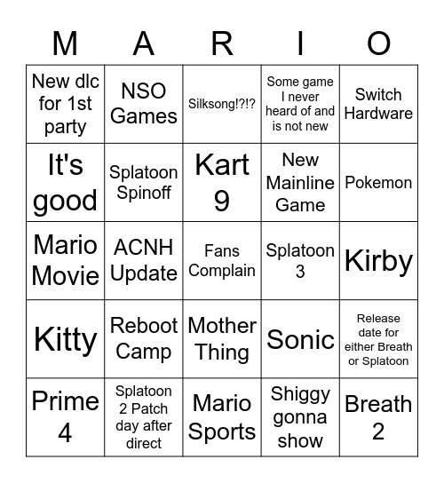 Direct Bingo Card