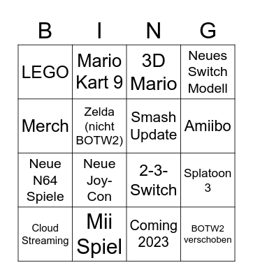 Direct Bingo Card