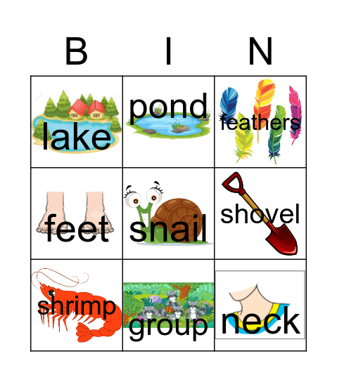 Flamingo Bingo Card