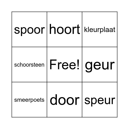Spelling - categorie Beer Bingo Card