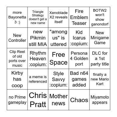 Direct Bingo Card