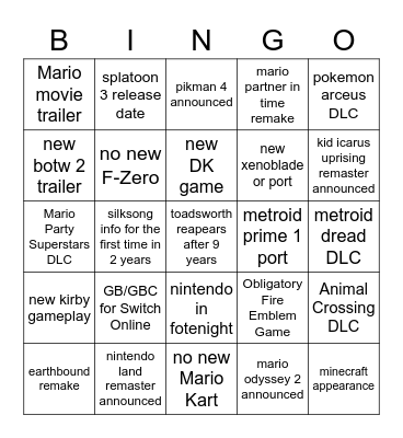 2/9/22 Direct Bingo Card