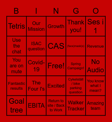 2022 IDD Uppsala Kickoff BINGO Card
