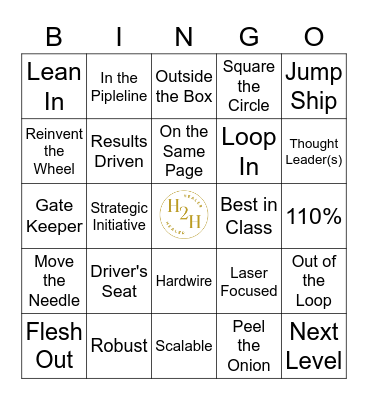 Jargon Bingo Card