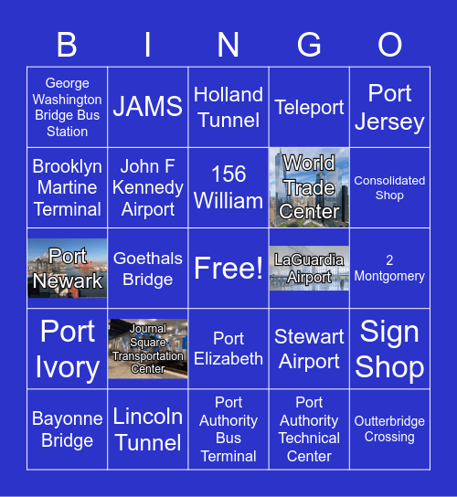 PANYNJ Bingo Card