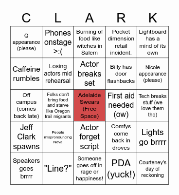 DramaFest Bingo Week 1 2022 Bingo Card