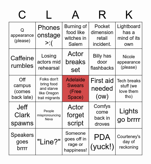 DramaFest Bingo Week 1 2022 Bingo Card